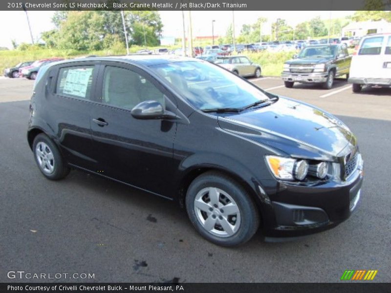 Black Granite Metallic / Jet Black/Dark Titanium 2015 Chevrolet Sonic LS Hatchback