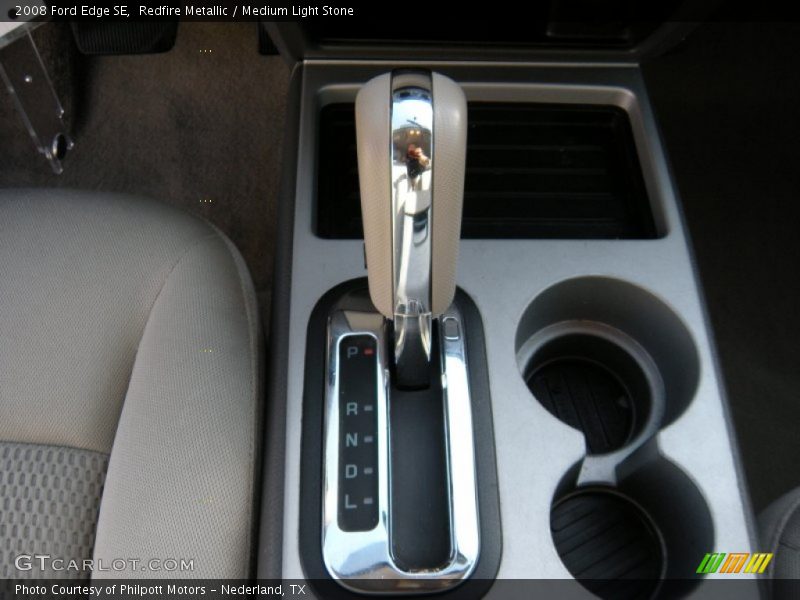 Redfire Metallic / Medium Light Stone 2008 Ford Edge SE