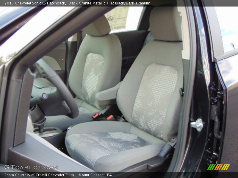 Front Seat of 2015 Sonic LS Hatchback