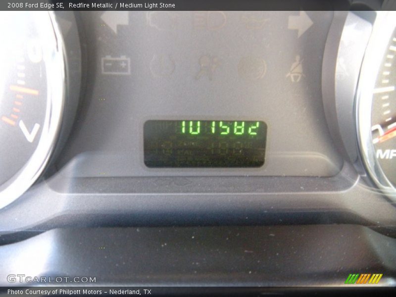 Redfire Metallic / Medium Light Stone 2008 Ford Edge SE