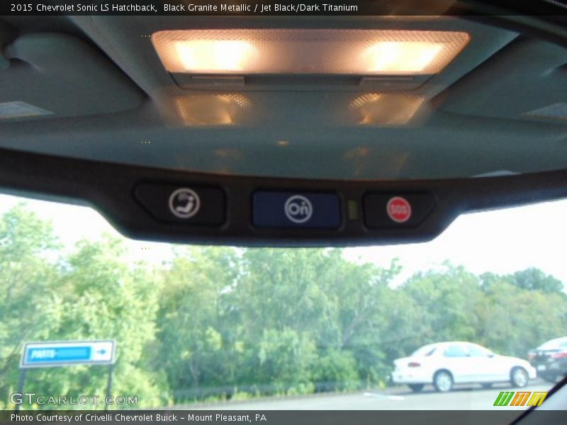 Black Granite Metallic / Jet Black/Dark Titanium 2015 Chevrolet Sonic LS Hatchback