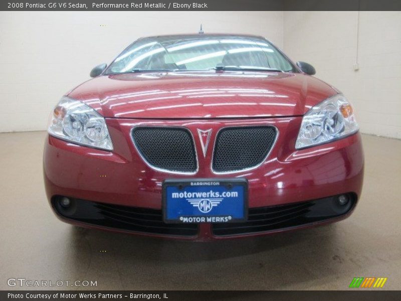 Performance Red Metallic / Ebony Black 2008 Pontiac G6 V6 Sedan