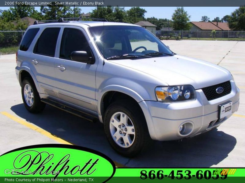 Silver Metallic / Ebony Black 2006 Ford Escape Limited