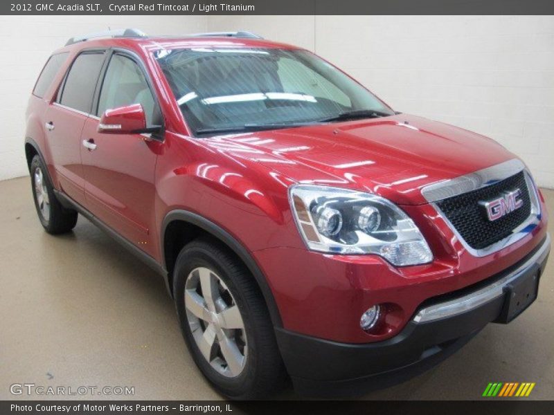Crystal Red Tintcoat / Light Titanium 2012 GMC Acadia SLT