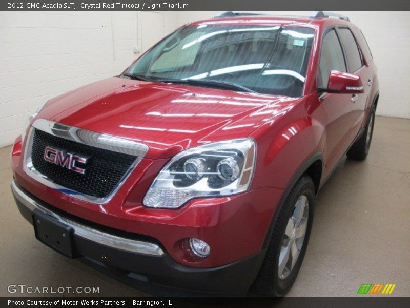 Crystal Red Tintcoat / Light Titanium 2012 GMC Acadia SLT