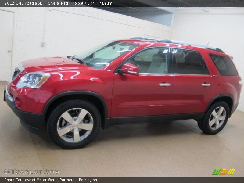 Crystal Red Tintcoat / Light Titanium 2012 GMC Acadia SLT
