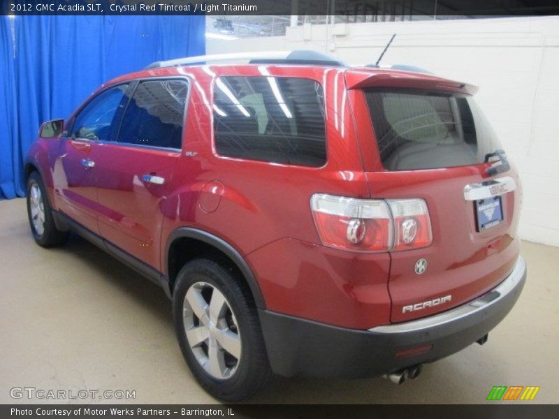 Crystal Red Tintcoat / Light Titanium 2012 GMC Acadia SLT