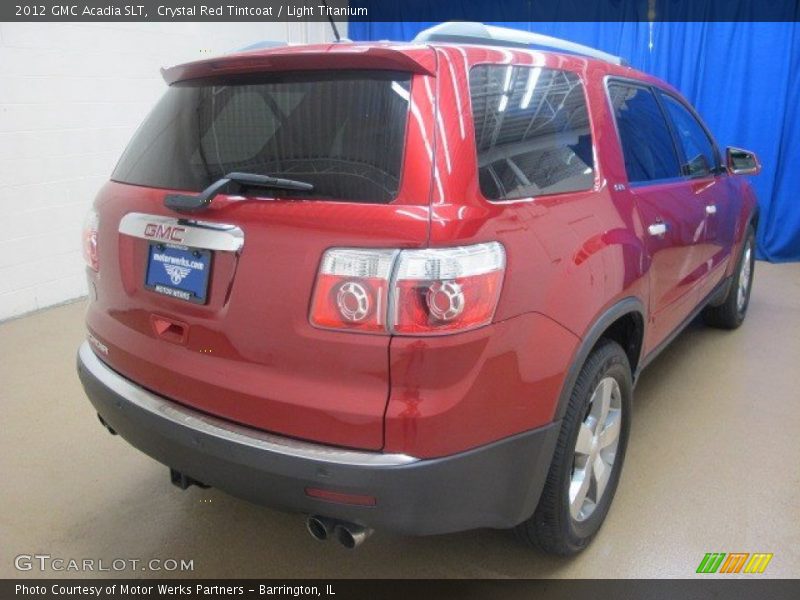 Crystal Red Tintcoat / Light Titanium 2012 GMC Acadia SLT