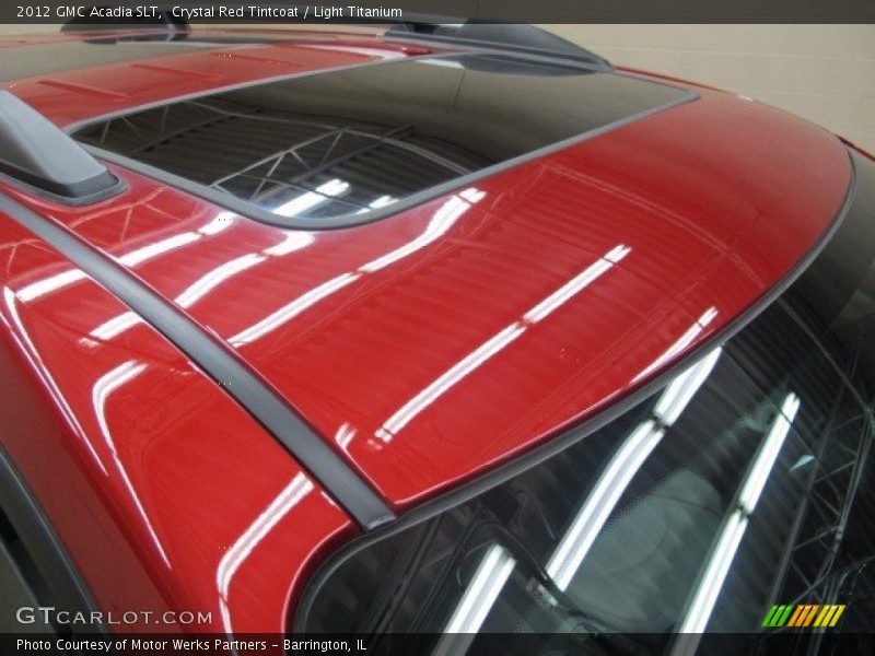 Crystal Red Tintcoat / Light Titanium 2012 GMC Acadia SLT