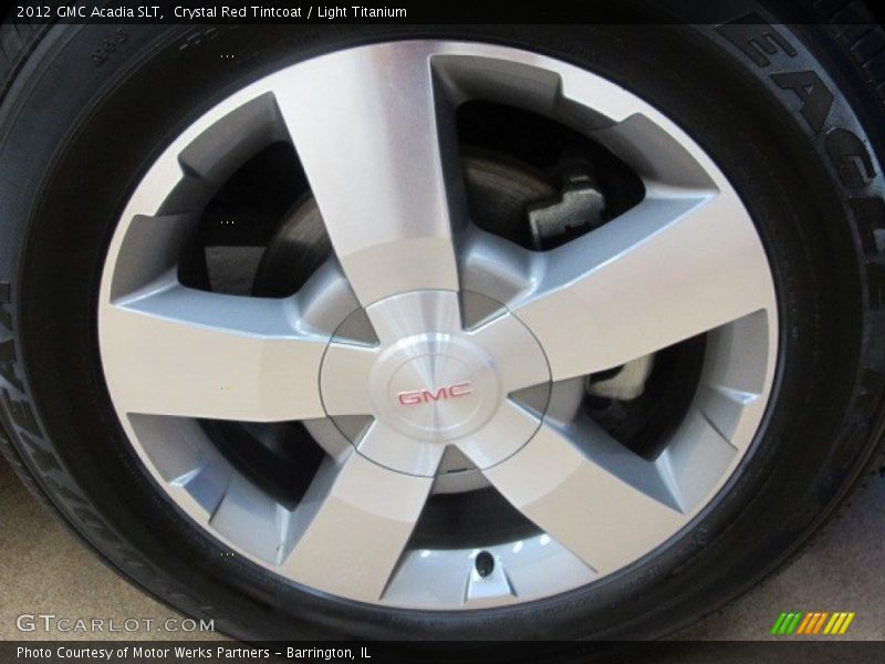 Crystal Red Tintcoat / Light Titanium 2012 GMC Acadia SLT