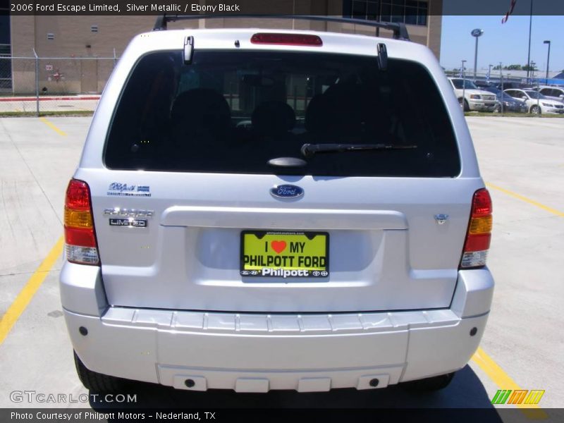 Silver Metallic / Ebony Black 2006 Ford Escape Limited