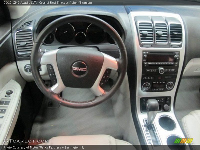 Crystal Red Tintcoat / Light Titanium 2012 GMC Acadia SLT