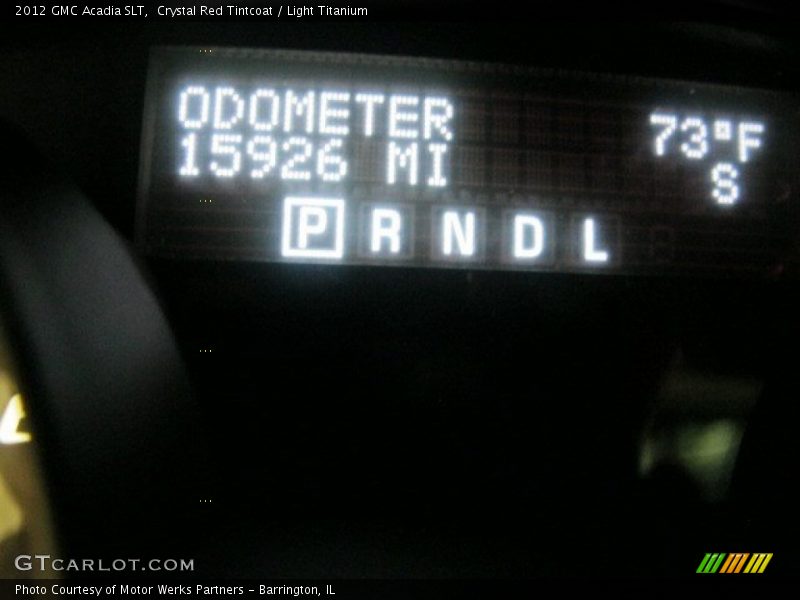 Crystal Red Tintcoat / Light Titanium 2012 GMC Acadia SLT
