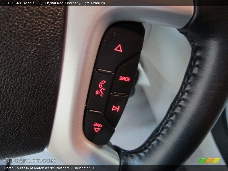 Crystal Red Tintcoat / Light Titanium 2012 GMC Acadia SLT