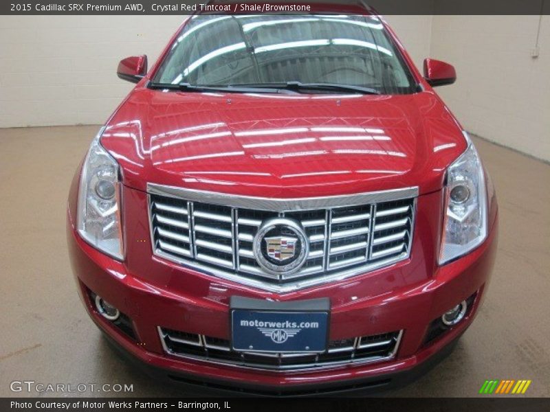 Crystal Red Tintcoat / Shale/Brownstone 2015 Cadillac SRX Premium AWD