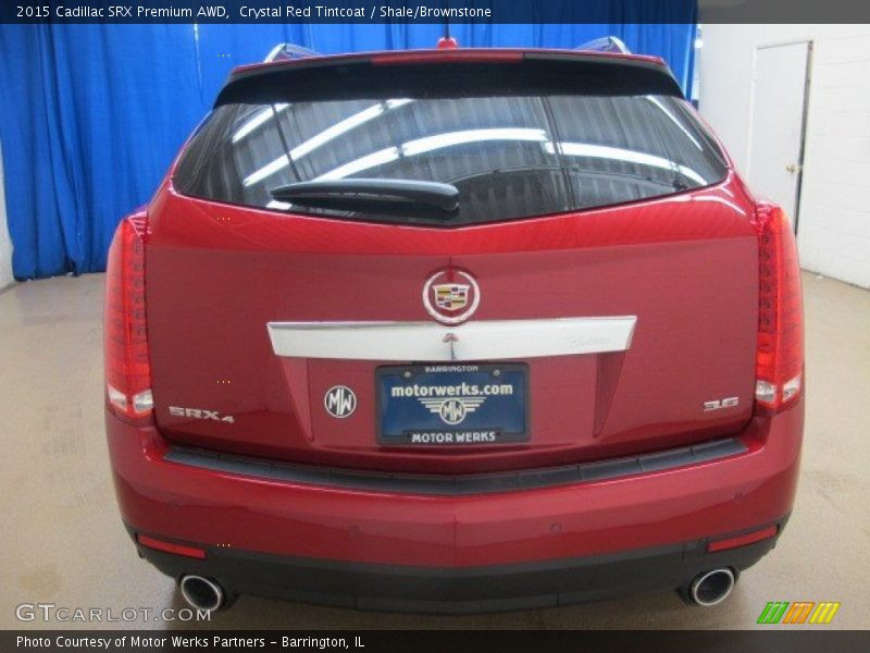 Crystal Red Tintcoat / Shale/Brownstone 2015 Cadillac SRX Premium AWD