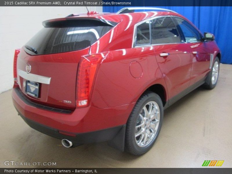 Crystal Red Tintcoat / Shale/Brownstone 2015 Cadillac SRX Premium AWD