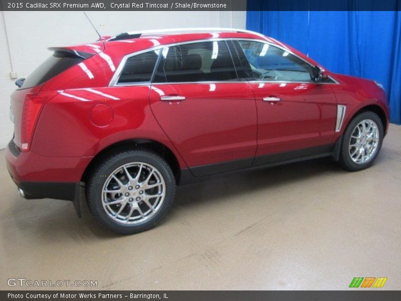 Crystal Red Tintcoat / Shale/Brownstone 2015 Cadillac SRX Premium AWD