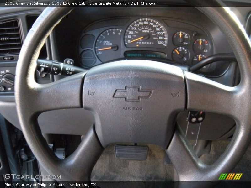 Blue Granite Metallic / Dark Charcoal 2006 Chevrolet Silverado 1500 LS Crew Cab