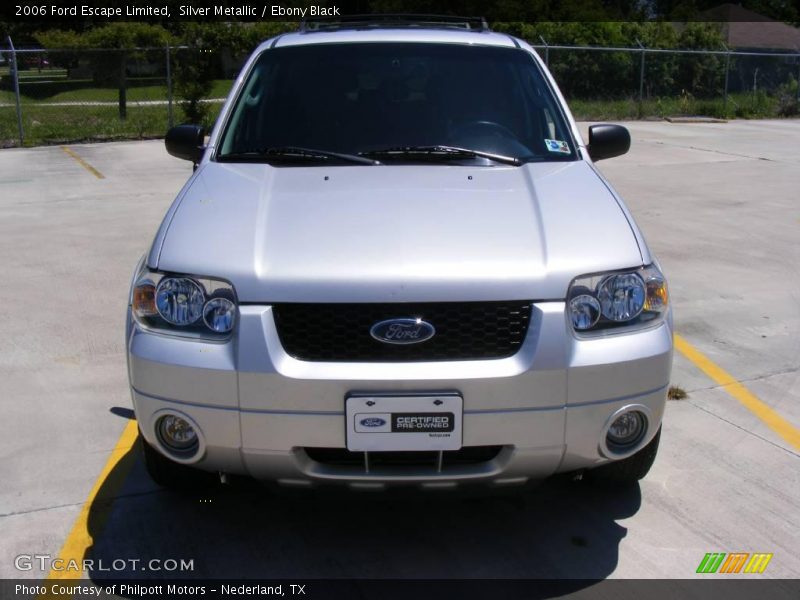 Silver Metallic / Ebony Black 2006 Ford Escape Limited
