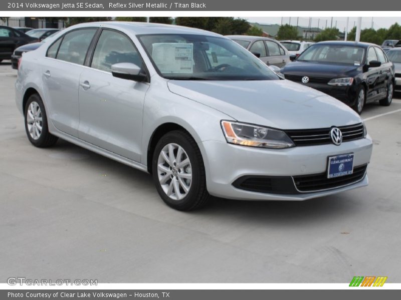 Reflex Silver Metallic / Titan Black 2014 Volkswagen Jetta SE Sedan