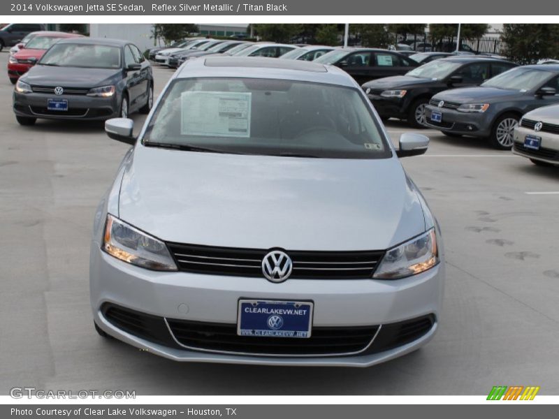 Reflex Silver Metallic / Titan Black 2014 Volkswagen Jetta SE Sedan