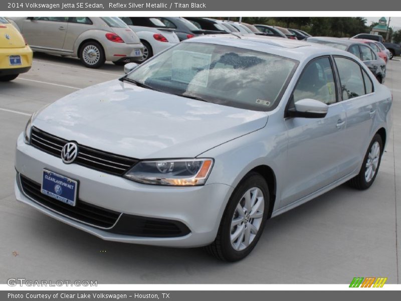 Reflex Silver Metallic / Titan Black 2014 Volkswagen Jetta SE Sedan