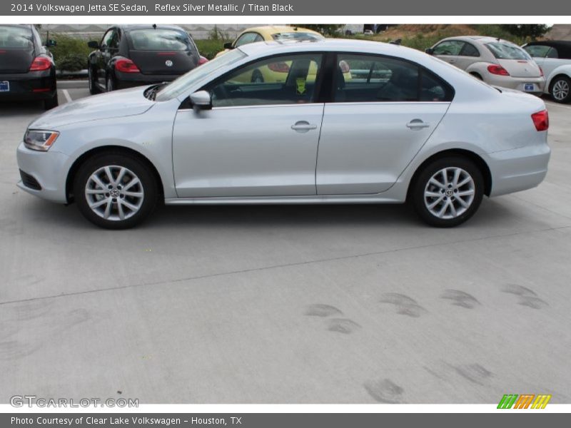 Reflex Silver Metallic / Titan Black 2014 Volkswagen Jetta SE Sedan