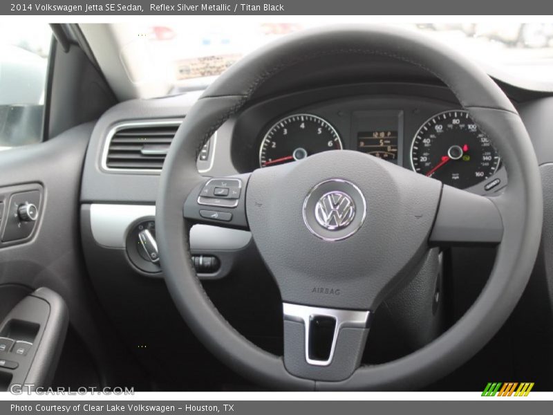 Reflex Silver Metallic / Titan Black 2014 Volkswagen Jetta SE Sedan