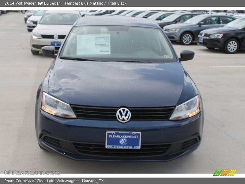 Tempest Blue Metallic / Titan Black 2014 Volkswagen Jetta S Sedan