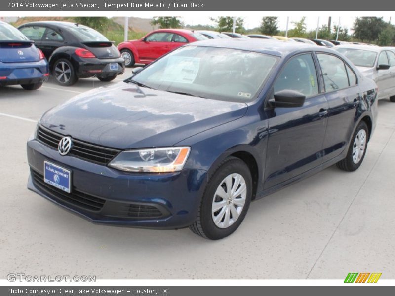 Tempest Blue Metallic / Titan Black 2014 Volkswagen Jetta S Sedan