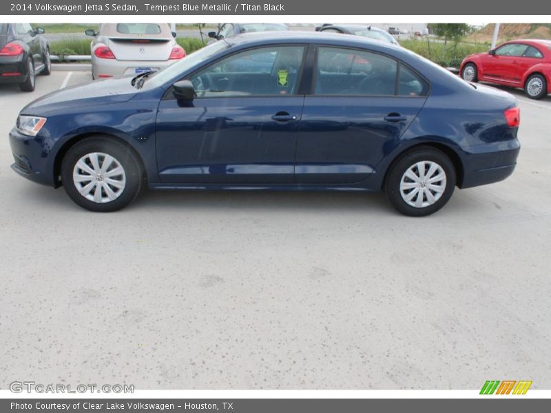 Tempest Blue Metallic / Titan Black 2014 Volkswagen Jetta S Sedan