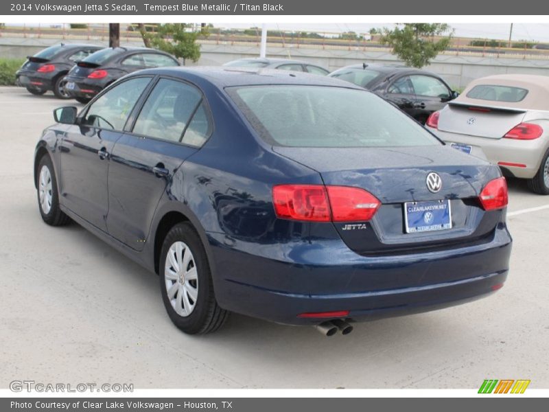Tempest Blue Metallic / Titan Black 2014 Volkswagen Jetta S Sedan