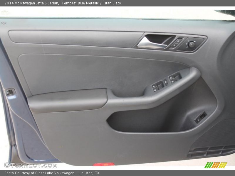 Tempest Blue Metallic / Titan Black 2014 Volkswagen Jetta S Sedan