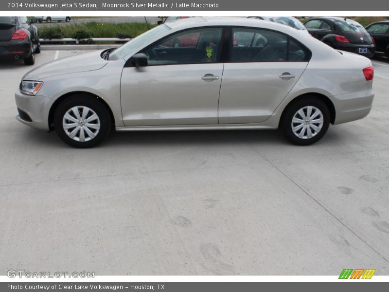 Moonrock Silver Metallic / Latte Macchiato 2014 Volkswagen Jetta S Sedan