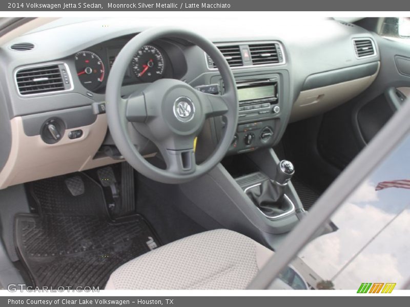 Moonrock Silver Metallic / Latte Macchiato 2014 Volkswagen Jetta S Sedan