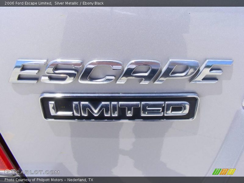 Silver Metallic / Ebony Black 2006 Ford Escape Limited