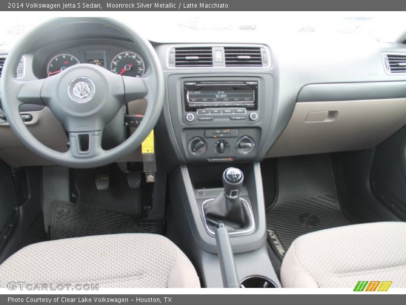 Moonrock Silver Metallic / Latte Macchiato 2014 Volkswagen Jetta S Sedan