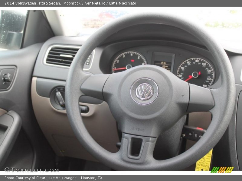 Moonrock Silver Metallic / Latte Macchiato 2014 Volkswagen Jetta S Sedan