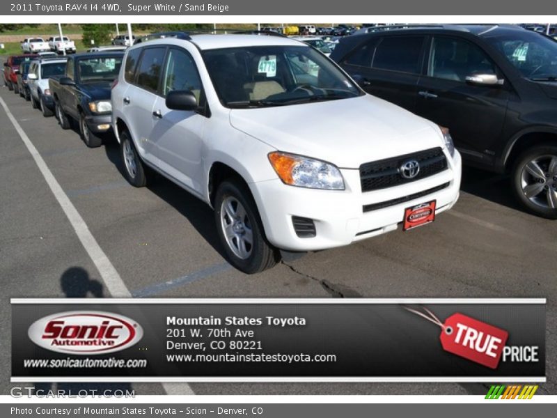 Super White / Sand Beige 2011 Toyota RAV4 I4 4WD