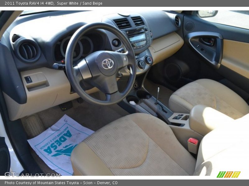 Super White / Sand Beige 2011 Toyota RAV4 I4 4WD