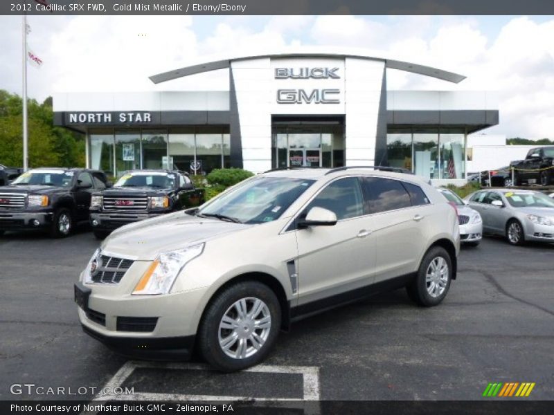 Gold Mist Metallic / Ebony/Ebony 2012 Cadillac SRX FWD