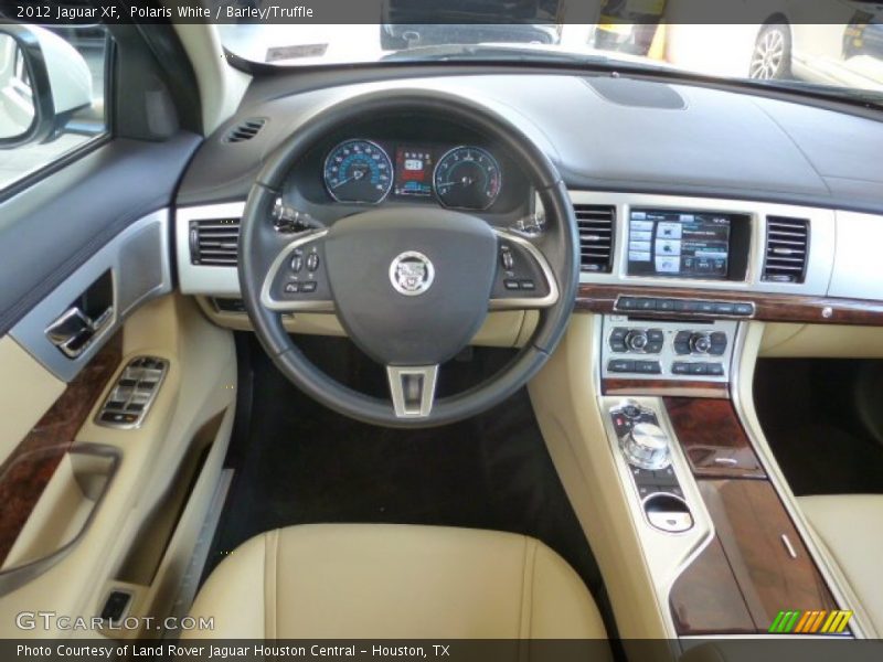 Polaris White / Barley/Truffle 2012 Jaguar XF