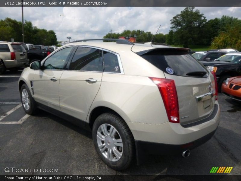 Gold Mist Metallic / Ebony/Ebony 2012 Cadillac SRX FWD
