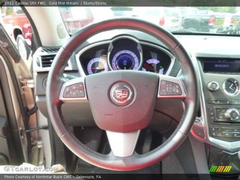 Gold Mist Metallic / Ebony/Ebony 2012 Cadillac SRX FWD