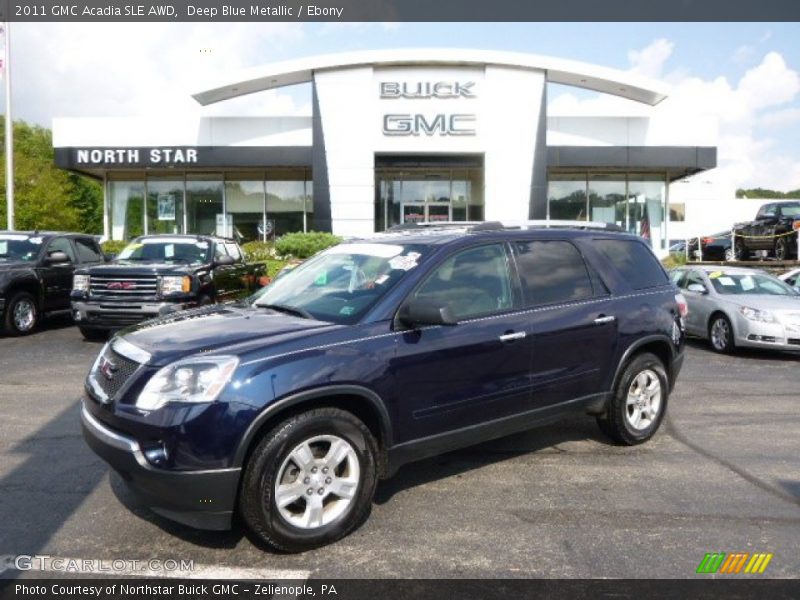 Deep Blue Metallic / Ebony 2011 GMC Acadia SLE AWD