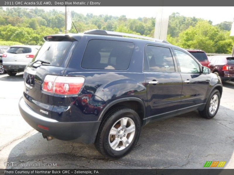 Deep Blue Metallic / Ebony 2011 GMC Acadia SLE AWD