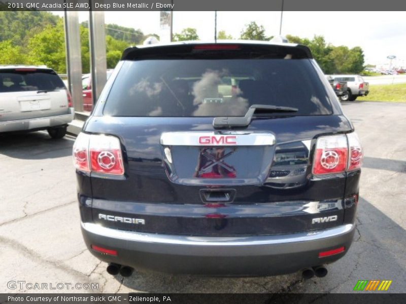 Deep Blue Metallic / Ebony 2011 GMC Acadia SLE AWD