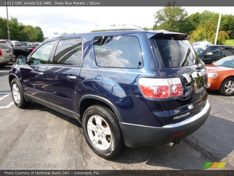 Deep Blue Metallic / Ebony 2011 GMC Acadia SLE AWD