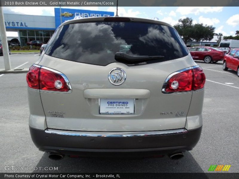 Gold Mist Metallic / Cashmere/Cocoa 2010 Buick Enclave CXL
